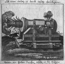 Ágyú, illusztráció Wolff de Senftenberg „L